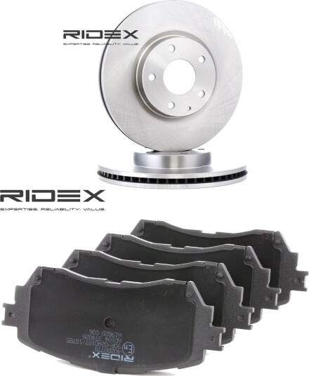 Bremseskiver og klosser RIDEX 3405B1422