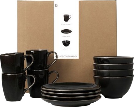 Broste Copenhagen Nordic Coal Frokost sett 12 Deler Broste Copenhagen Nordic Coal Frokost sett 12 Deler