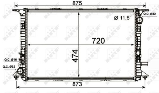 Radiator NRF 53013