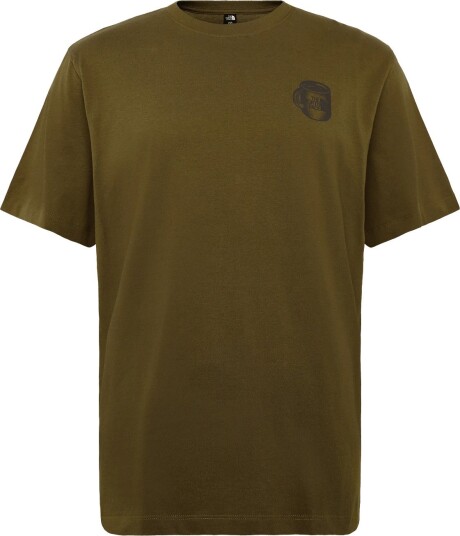The North Face U Basecamp Barista Rlx Ss Tee Graphic Khaki green XS