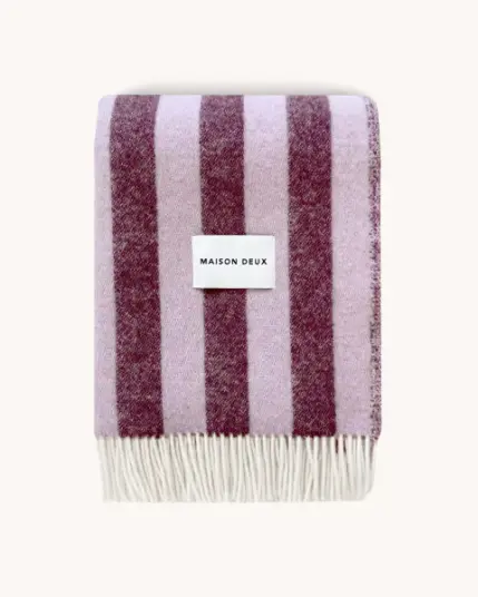 Maison Deux Candy Wrap Pledd Lilla/Aubergine