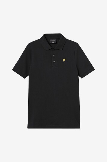 Lyle & Scott Pologenser Plain Polo Shirt Svart