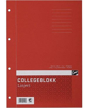 Collegeblokk EMO A4 60g 80bl lin 2
