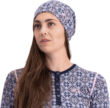 Kari traa Rose Beanie lue dame Mørk blå One Size