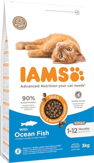 Iams Advanced Nutrition Kitten Tørrfôr Havfisk 3kg