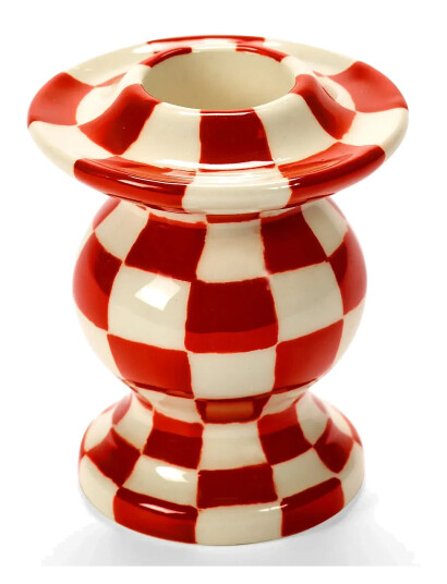 Serax Candle Holder N°2 Red White Set/4 - Red - 7 CM Serax Candle Holder N°2 Red White Set/4 - Red - 7 CM
