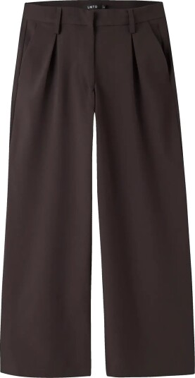 LMTD Nlfluis Nw Pleat Wide Pant Noos Brown 128