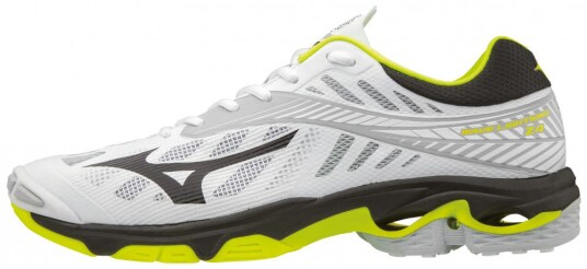 Mizuno Ms WAVE LIGHTNING Z4 White 44 White/Black/Safety Yellow 45"