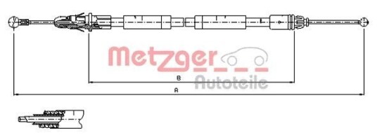 Metzger Tautrekk parkeringsbrems METZGER 11.6805