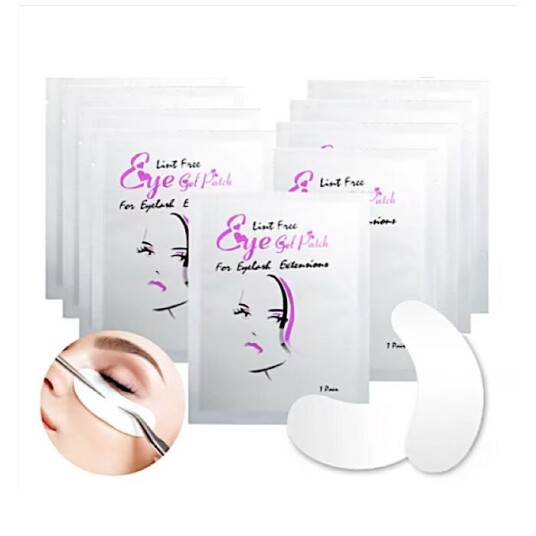 50-par Eyepatches eyepads ögonfransförlängning