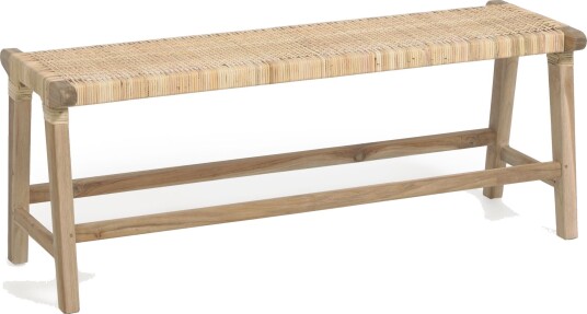 Kave Home Beida Benk - Massiv Teak, B120