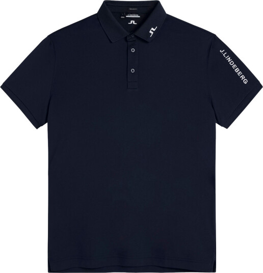 J . Lindeberg Tour Tech Reg Fit Golf Polo Herre Black XL