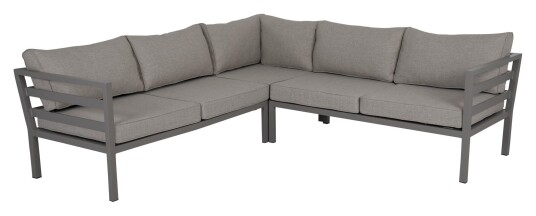 Brafab Weldon Hjørnesofa m. pute, Khaki/Beige