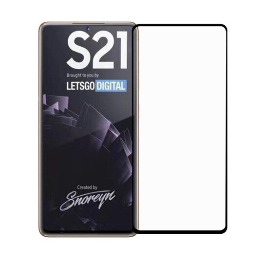 INCOVER Samsung Galaxy S21 (5G) Full Fit Skjermbeskytter - Svart