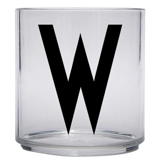Design Letters Kids glass W Design Letters Kids glass W