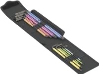 Wera Bicycle Set 4 L-nøkkelsett 9 deler med etui for Torx og Unbrako