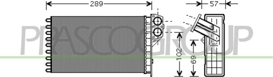 Varmeapparat register PRASCO PG420H001