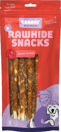 Braaaf Twister 25 cm 8 Stk Chicken 220 G