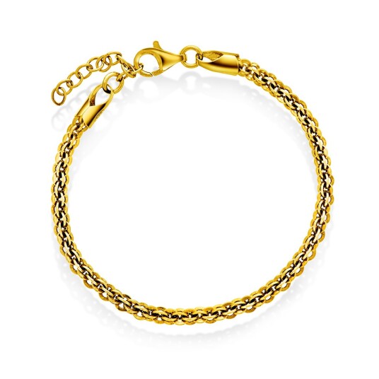 Pan Jewelry Armbånd i 925 forgylt sølv 19 cm Pan Jewelry Armbånd i 925 forgylt sølv 19 cm