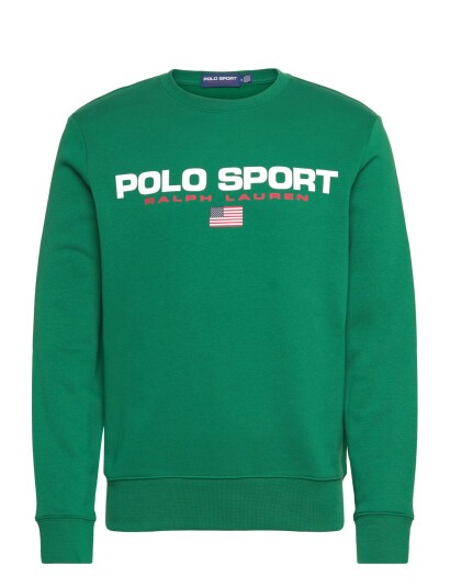 Polo Sport Fleece Sweatshirt Green Polo Ralph Lauren TENNIS GREEN/WHIT S,M,L