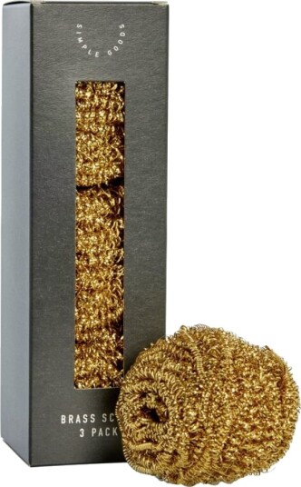 Bordallo Pinheiro - Brass oppvaskskrubb 7 cm 3 stk messing