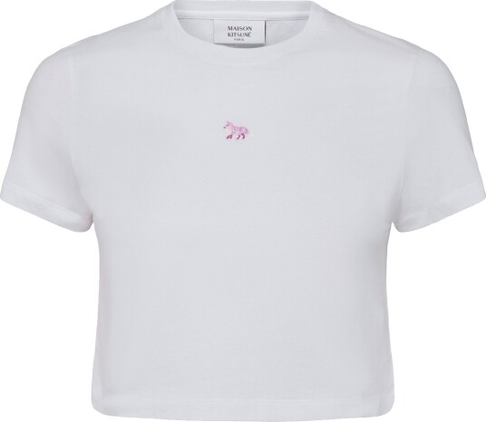 Maison Kitsune Baby Fox Patch Baby Tee Shirt White M