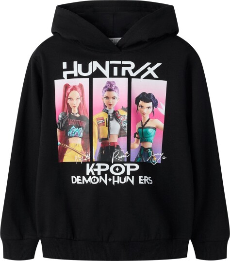 Name It Nkfadis Kpop Nreg Sweat Wh Bru Lnoos Sky   BLACK   134 140