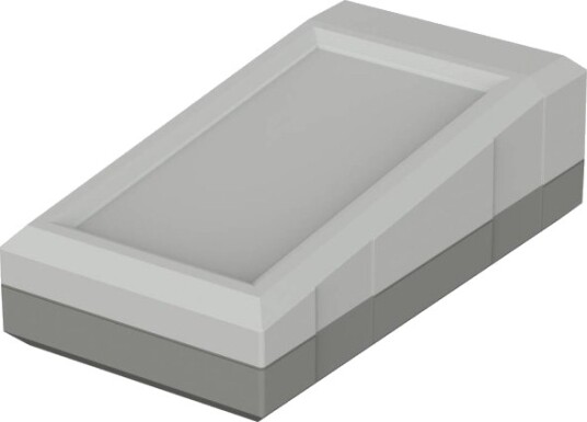 Bopla Elegant EG 1240 P 125 × 67 × 40 mm Polystyren Gråhvit RAL 7035/Achatgrå RAL 7038