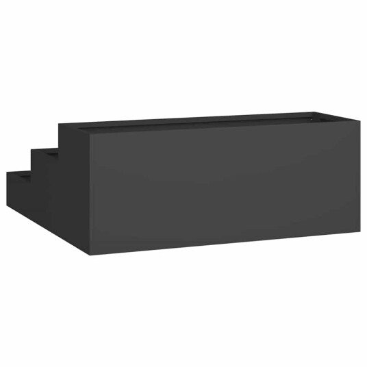  Hagekasse 3 lags 90x90x35 cm Svart Stål