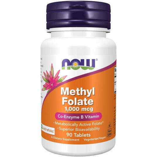 NOW Methyl Folate 1000Mcg 90 stk NOW Methyl Folate 1000Mcg 90 stk