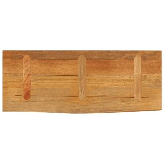 Bordplate 90x20x3,8 cm naturlig kant heltre mango 370563 Bordplate 90x20x3,8 cm naturlig kant heltre mango 370563