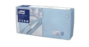 Serviet Tork 33X33 Cm 3-Lag Lyseblå,10 Pk X 150 Stk