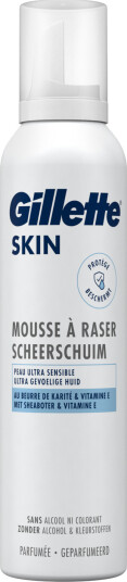 GILLETTE Skin Mousse Barberskum Ultra Sensitiv 240 ml GILLETTE Skin Mousse Barberskum Ultra Sensitiv 240 ml