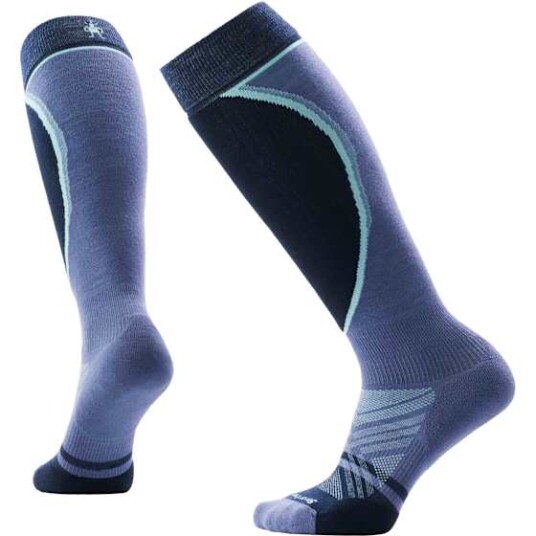 Smartwool Ski Targeted Cushion Extra Stretch OTC Socks Dame P Nightfall Blue M 38 41