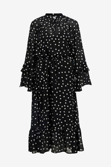 Object Kjole objGina L/S RE Long Dress E WI 25 Svart Object Kjole objGina L/S RE Long Dress E WI 25 Svart