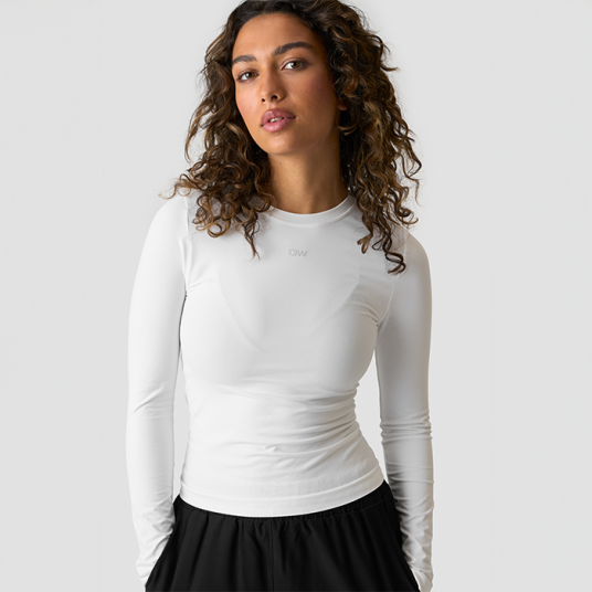 Icaniwill Essence Seamless Langermet Hvit Vit Small