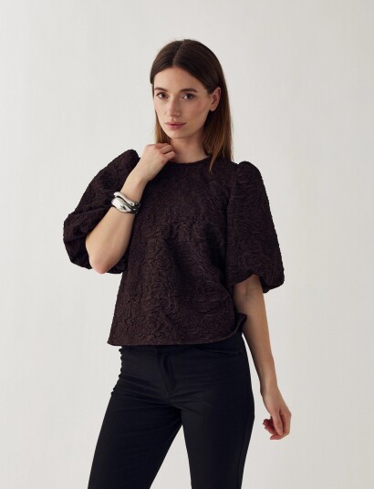 Noella N Shelly Blouse Brown XXL