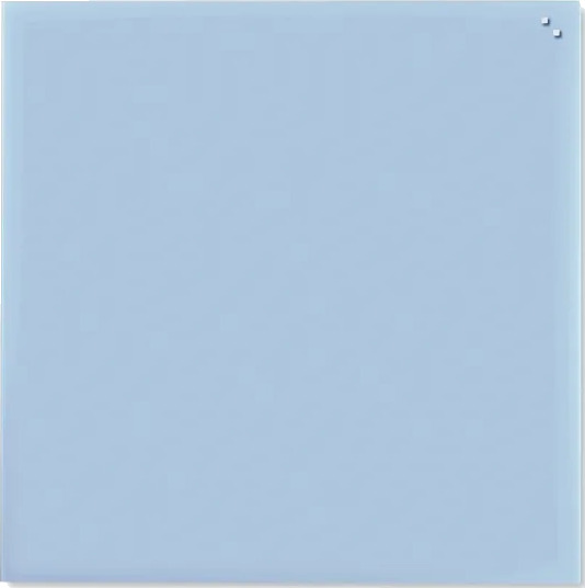 Magnetisk Glastavle 100 X 100 Cm Lyseblå