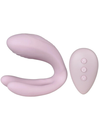 Amaysin Amaysin Triple Couple’s Vibrator With Remote   Pink   