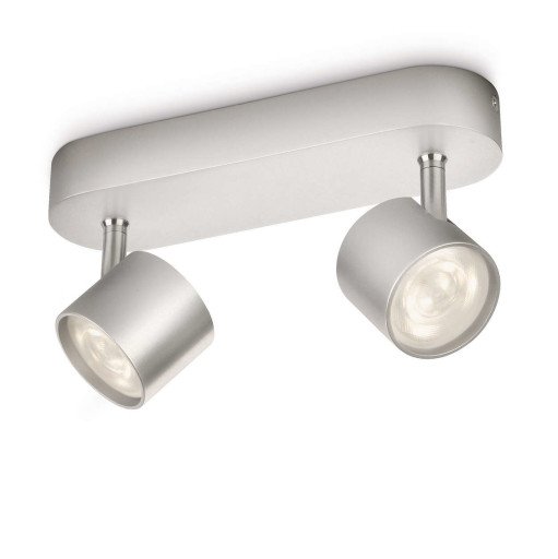 Philips myLiving Star spotlampe, 2 spotlights, grå