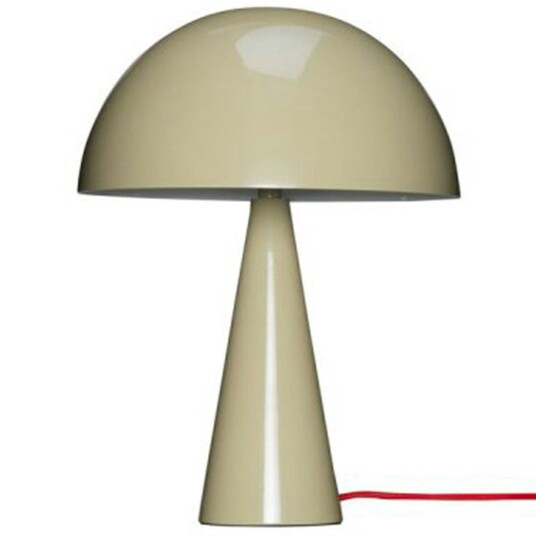 Hübsch Mush Mini Bordlampe Sand/ Bordlamper Jern Rød 962053