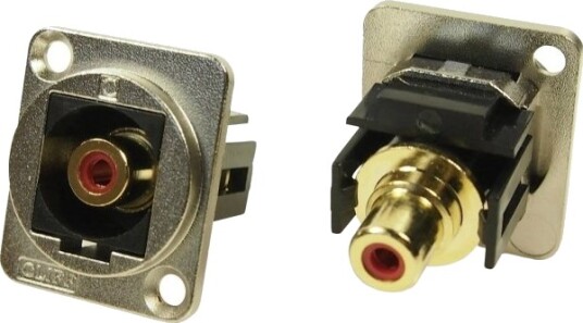 Xlr-Adapter Rca-Plugg Til Rca-Plugg Rød Adapter For Innbygging Cp30230m Cp30230m Cliff, Innhold: 1 Stk