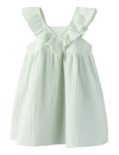 Name It Nmffuslin Capsl Dress Green 110