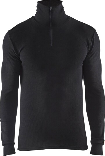 Blåkläder Undertrøye 4891 Svart, Halv Glidelås 4XL