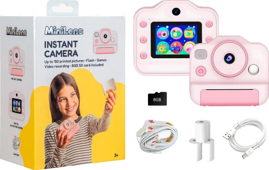 Minilens Instant Camera Rosa