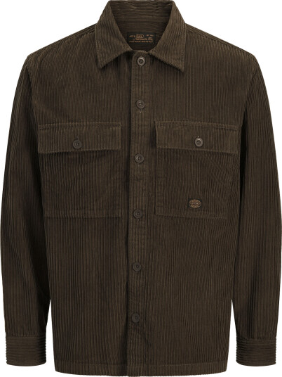 Jack & Jones Jprbluoliver Corduroy L/S Overshirt   Khaki green   S
