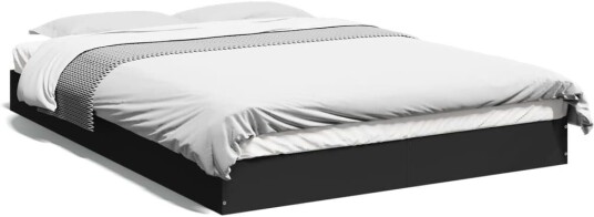 Sengeramme svart 140x200 cm konstruert tre 8721102598838