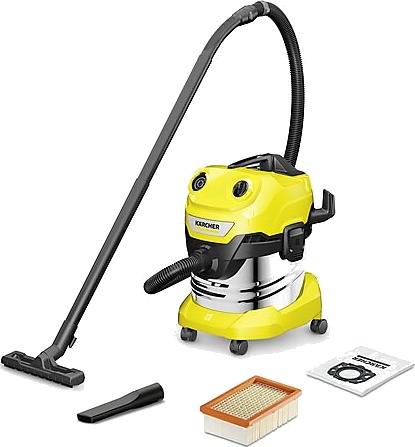 Kärcher WD 4 S Grovstøvsuger 1100W 20L Tørr og Våt