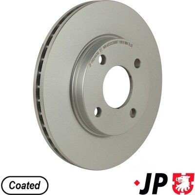 Bremseskive JP GROUP 1563104700 Bremseskive JP GROUP 1563104700