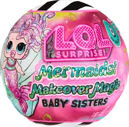 L.O.L. Mermaids! Makeover Magic Baby Sisters Asst Pdq